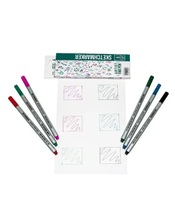 Набор капиллярных ручек SKETCHMARKER Artist fine pen Dark colors 6 цв MPAFP-6DARK