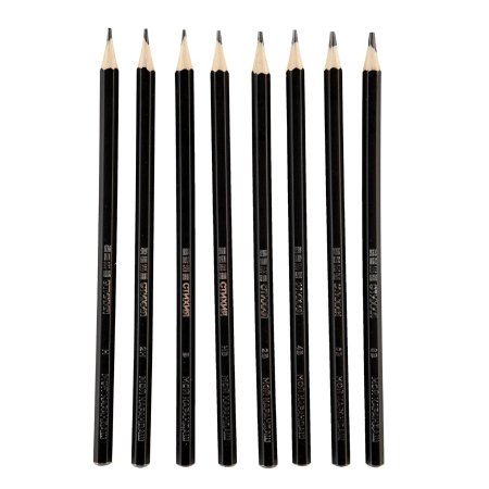 Набор чернографитных карандашей Стихия 8 шт в картонной упаковке MPST03007