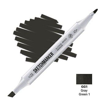 Маркер SKETCHMARKER двухсторонний на спирт.основе GG1 Серо зеленый 1 MPSM-GG1