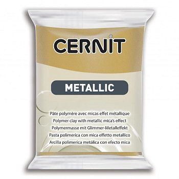 Пластика полимерная запекаемая CERNIT Metallic 56 г (053 темное золото) RH-CE0870056053