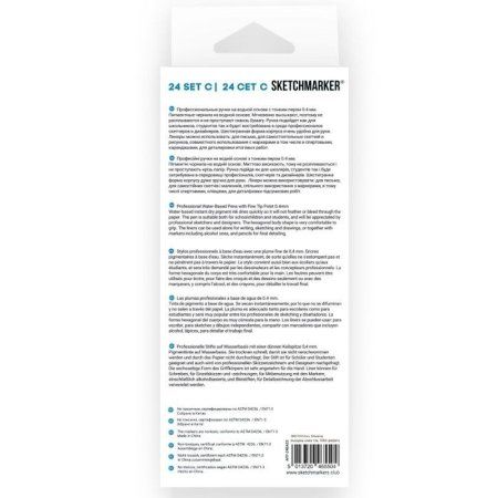 Набор капиллярных ручек SKETCHMARKER Artist fine pen Basic 3 24 цв MPAFP-24BAS3