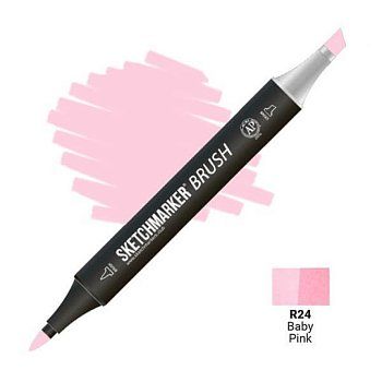 Маркер SKETCHMARKER Brush двухсторонний на спирт.основе R24 Детский розовый MPSMB-R24 Маркер SKETCHMARKER Brush двухсторонний на спирт.основе R24 Детский розовый MPSMB-R24