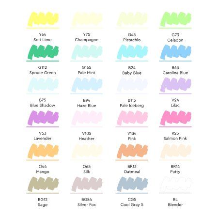 Набор маркеров SKETCHMARKER Pastel Set 24 шт пастельные оттенки + сумка органайзер MP24past