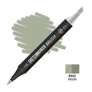 Маркер SKETCHMARKER Brush двухсторонний на спирт.основе BG22 Изморось MPSMB-BG22