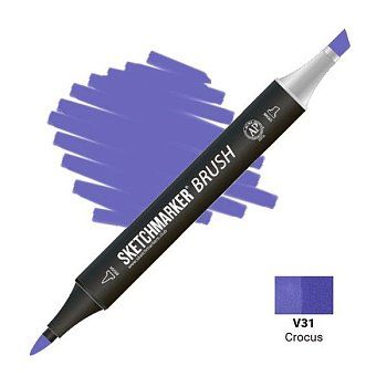 Маркер SKETCHMARKER Brush двухсторонний на спирт.основе V31 Крокус MPSMB-V31