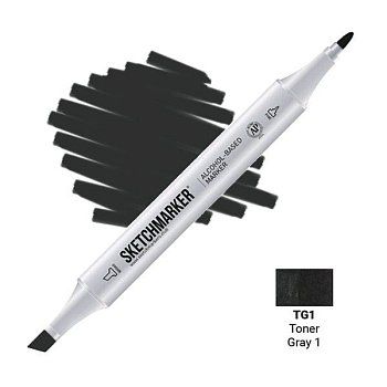 Маркер SKETCHMARKER двухсторонний на спирт.основе TG1 Тонированный серый 1 MPSM-TG1