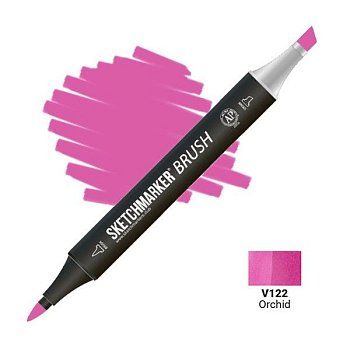 Маркер SKETCHMARKER Brush двухсторонний на спирт.основе V122 Орхидея MPSMB-V122 Маркер SKETCHMARKER Brush двухсторонний на спирт.основе V122 Орхидея MPSMB-V122