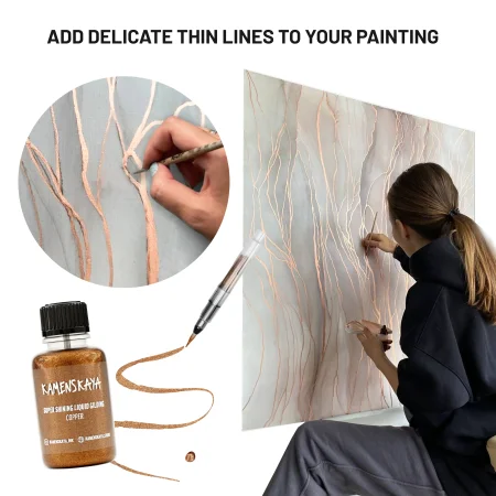 Жидкая поталь Kamenskaya Ink 20 мл Серебро K-00-00000433