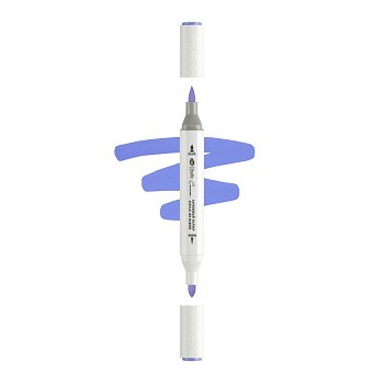 Маркер акриловый двусторонний СОНЕТ перо кисть/пуля 1 шт R926 фиолетовый светлый NP-273-R926