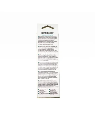 Набор капиллярных ручек SKETCHMARKER Artist fine pen Black 6 цв MPAFP-6BLCK
