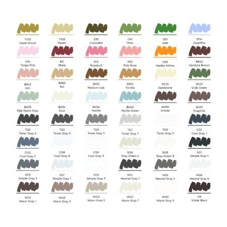 Набор маркеров SKETCHMARKER Royal Grey 48 шт пластик.бокс MPSM-48ROYAL