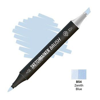 Маркер SKETCHMARKER Brush двухсторонний на спирт.основе B54 Синй зенит MPSMB-B54